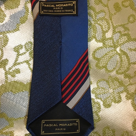 Pascal Morabito Rockabilly silk Vintage Tie - Picture 3 of 3